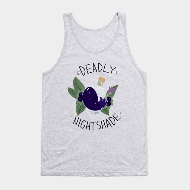 Deadly Nightshade Tank Top by Liviworks